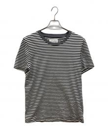 Maison Margiela（メゾンマルジェラ）の古着「CREW NECK BORDER TEE」｜ブラック