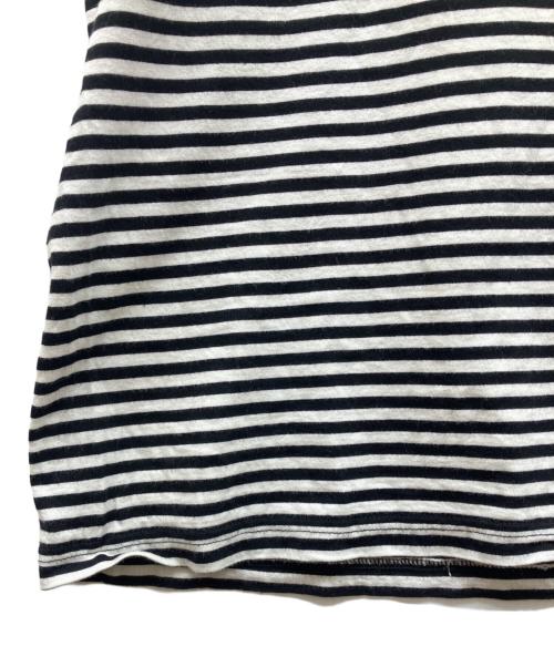 Maison Margiela（メゾンマルジェラ）Maison Margiela (メゾンマルジェラ) CREW NECK BORDER TEE ブラック サイズ:Ｓの古着・服飾アイテム