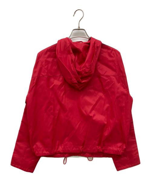 ARMANI EXCHANGE（アルマーニ エクスチェンジ）ARMANI EXCHANGE (アルマーニ エクスチェンジ) サイドロゴテープ ジップアップナイロンブルゾン レッド サイズ:Ｓの古着・服飾アイテム