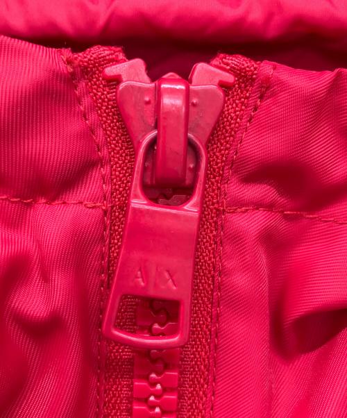 ARMANI EXCHANGE（アルマーニ エクスチェンジ）ARMANI EXCHANGE (アルマーニ エクスチェンジ) サイドロゴテープ ジップアップナイロンブルゾン レッド サイズ:Ｓの古着・服飾アイテム