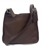 COACHコーチ）の古着「レザーショルダーバッグ」｜ブラウン