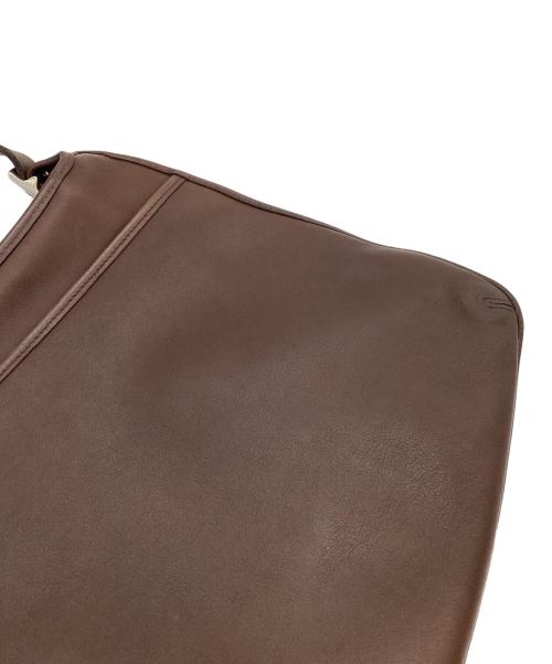 COACH（コーチ）COACH (コーチ) レザーショルダーバッグ ブラウンの古着・服飾アイテム