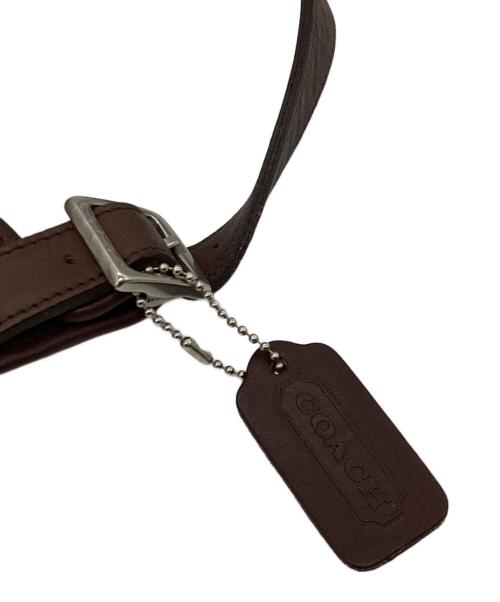 COACH（コーチ）COACH (コーチ) レザーショルダーバッグ ブラウンの古着・服飾アイテム