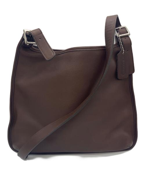 COACH（コーチ）COACH (コーチ) レザーショルダーバッグ ブラウンの古着・服飾アイテム