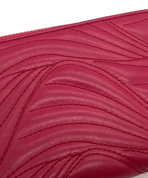 Salvatore Ferragamo（サルヴァトーレ フェラガモ）Salvatore Ferragamo (サルヴァトーレ フェラガモ) L字ジップロングウォレット ピンクの古着・服飾アイテム