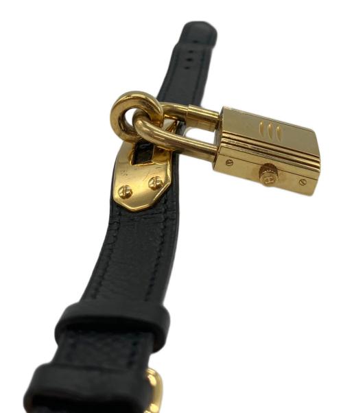 HERMES（エルメス）HERMES (エルメス) ケリーウォッチ　レザーベルト腕時計 ブラックの古着・服飾アイテム