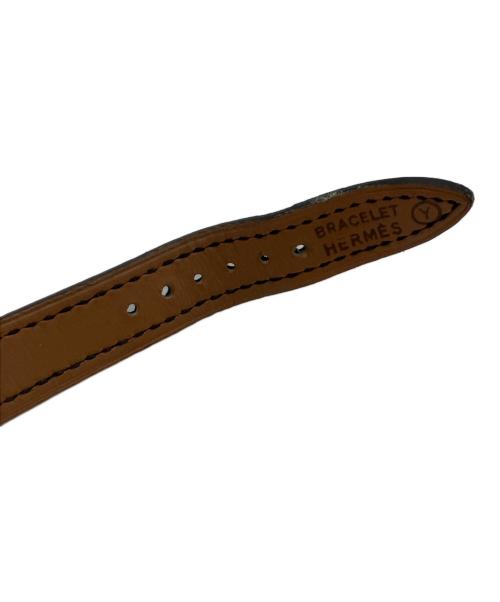 HERMES（エルメス）HERMES (エルメス) ケリーウォッチ　レザーベルト腕時計 ブラックの古着・服飾アイテム