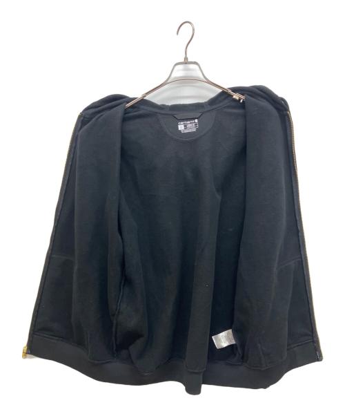 CarHartt（カーハート）CarHartt (カーハート) Loose Fit Midweight Full Zip Hoodie　ミッドウェイト フルジップパーカー フーディー プルオーバー ブラック サイズ:Lの古着・服飾アイテム