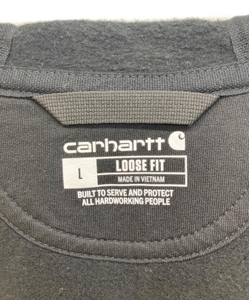 CarHartt（カーハート）CarHartt (カーハート) Loose Fit Midweight Full Zip Hoodie　ミッドウェイト フルジップパーカー フーディー プルオーバー ブラック サイズ:Lの古着・服飾アイテム