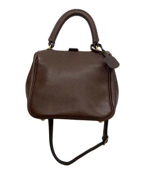 organ（オルガン）organ (オルガン) 口枠キューブトート ブラウンの古着・服飾アイテム