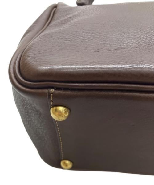 organ（オルガン）organ (オルガン) 口枠キューブトート ブラウンの古着・服飾アイテム