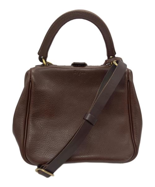 organ（オルガン）organ (オルガン) 口枠キューブトート ブラウンの古着・服飾アイテム