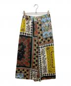 TRINCA UNPLUSUNトリンカ アンプリュアン）の古着「総柄パンツ　ガウチョパンツ」｜ブラック