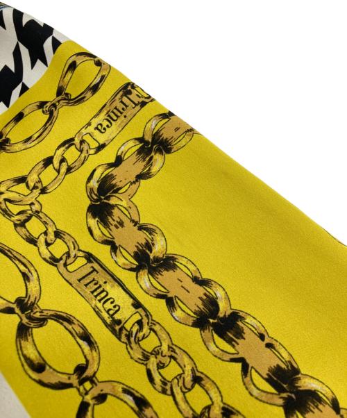 TRINCA UNPLUSUN（トリンカ アンプリュアン）TRINCA UNPLUSUN (トリンカ アンプリュアン) 総柄パンツ　ガウチョパンツ ブラック サイズ:Ｍの古着・服飾アイテム