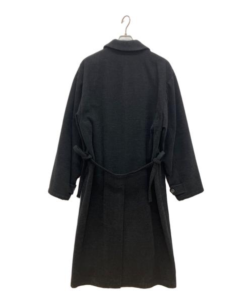 EMPORIO ARMANI（エンポリオ アルマーニ）EMPORIO ARMANI (エンポリオ アルマーニ) ウールステンカラーコート ブラック サイズ:46の古着・服飾アイテム