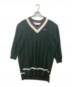 FRED PERRYフレッドペリー）の古着「Tilden Knit Dress」｜グリーン