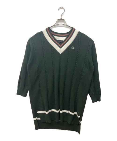 FRED PERRY（フレッドペリー）FRED PERRY (フレッドペリー) Tilden Knit Dress グリーン サイズ:36の古着・服飾アイテム