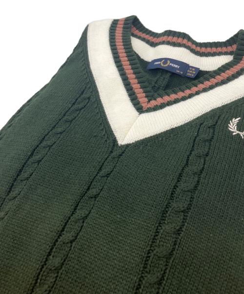 FRED PERRY（フレッドペリー）FRED PERRY (フレッドペリー) Tilden Knit Dress グリーン サイズ:36の古着・服飾アイテム
