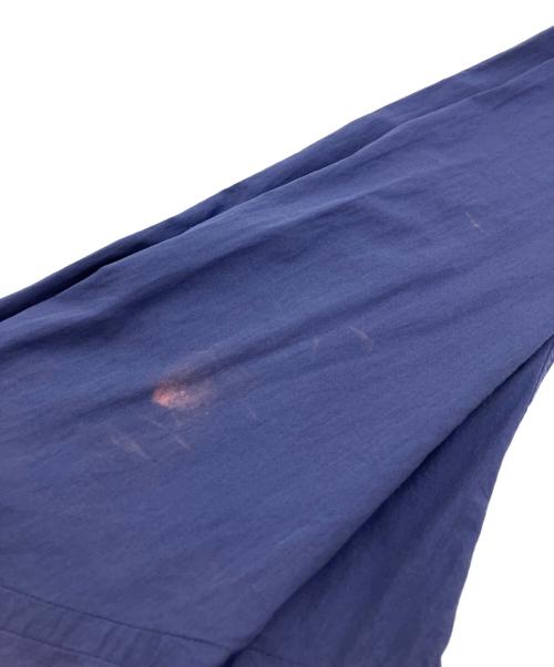 BLURHMS（ブラームス）BLURHMS (ブラームス) Chambray Stand Collar Cuffless Shirt　シャンブレースタンドカラーカフレスシャツ ネイビー サイズ:3の古着・服飾アイテム