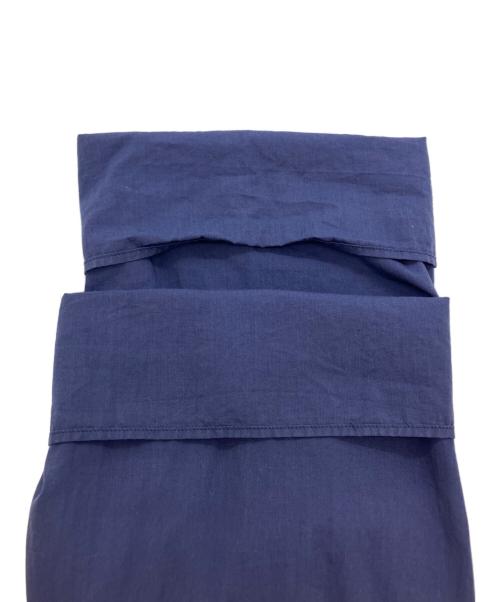 BLURHMS（ブラームス）BLURHMS (ブラームス) Chambray Stand Collar Cuffless Shirt　シャンブレースタンドカラーカフレスシャツ ネイビー サイズ:3の古着・服飾アイテム