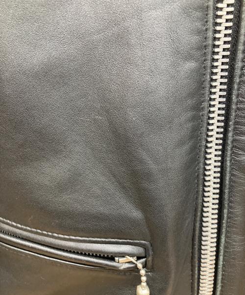 666（666）666 (666) LJM-8 ダブルライダースジャケット ブラック サイズ:36の古着・服飾アイテム