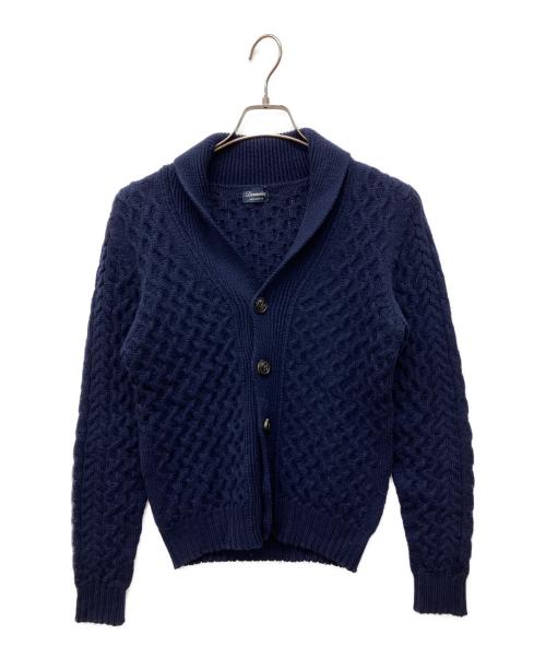 Drumohr（ドルモア）Drumohr (ドルモア) ショールカラーカーディガン ネイビー サイズ:44の古着・服飾アイテム