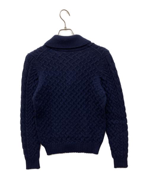 Drumohr（ドルモア）Drumohr (ドルモア) ショールカラーカーディガン ネイビー サイズ:44の古着・服飾アイテム