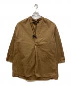 ARMY TWILLアーミーツイル）の古着「ミリタリースモックシャツ」｜ブラウン