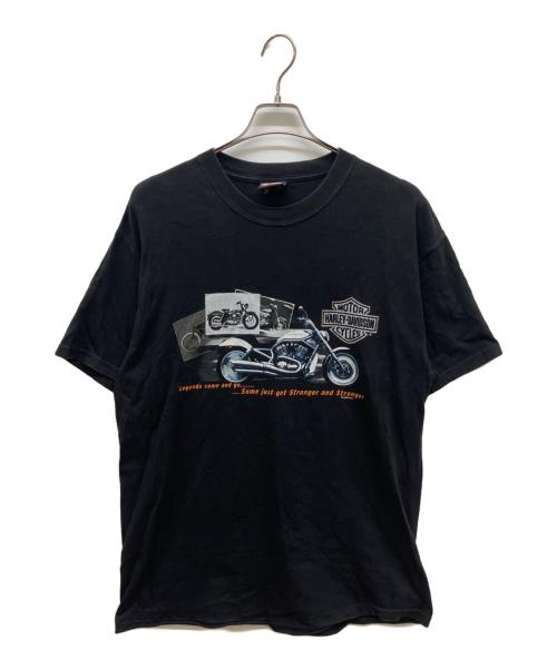HARLEY-DAVIDSON（ハーレーダビッドソン）HARLEY-DAVIDSON (ハーレーダビッドソン) プリントTシャツ ブラック サイズ:Ｌの古着・服飾アイテム