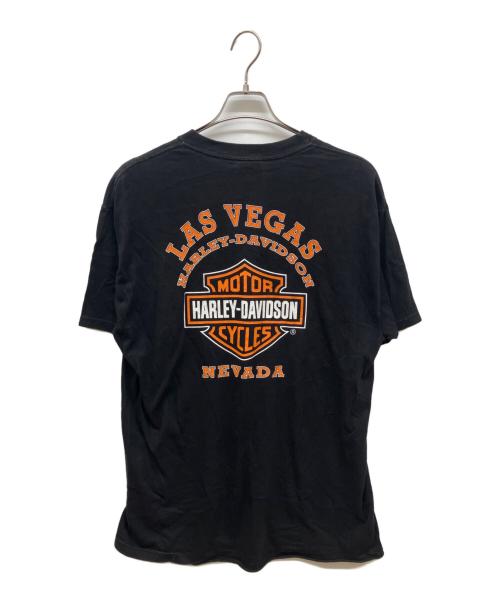 HARLEY-DAVIDSON（ハーレーダビッドソン）HARLEY-DAVIDSON (ハーレーダビッドソン) プリントTシャツ ブラック サイズ:Ｌの古着・服飾アイテム