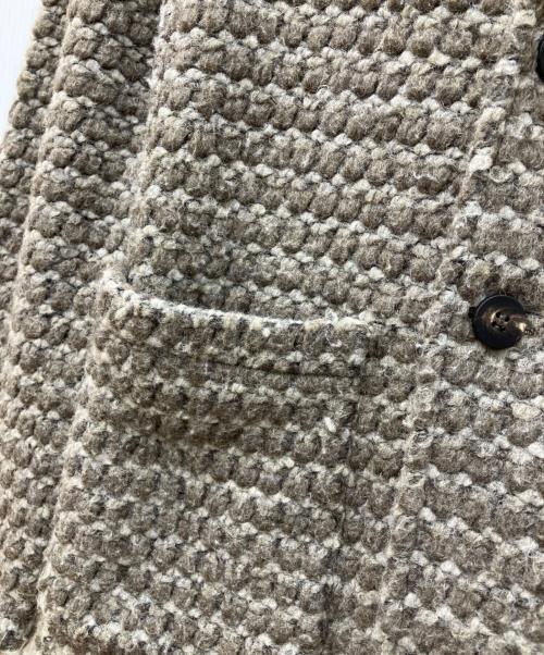 T-Jacket（ティージャケット）T-JACKET (ティージャケット) ダブルブレストニットジャケット　テーラードジャケット ブラウン サイズ:Mの古着・服飾アイテム