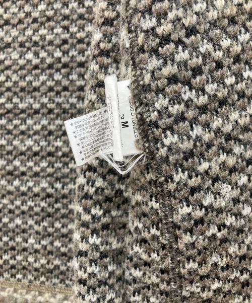 T-Jacket（ティージャケット）T-JACKET (ティージャケット) ダブルブレストニットジャケット　テーラードジャケット ブラウン サイズ:Mの古着・服飾アイテム