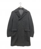 EMPORIO ARMANIエンポリオ アルマーニ）の古着「ウールチェスターコート」｜ブラック