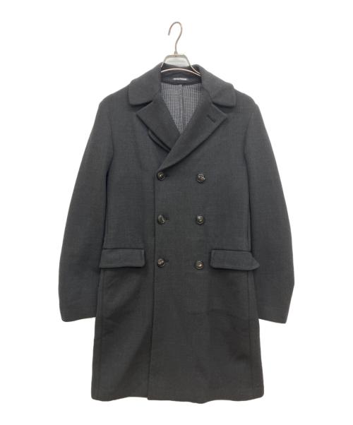 EMPORIO ARMANI（エンポリオ アルマーニ）EMPORIO ARMANI (エンポリオ アルマーニ) ウールチェスターコート ブラック サイズ:1の古着・服飾アイテム