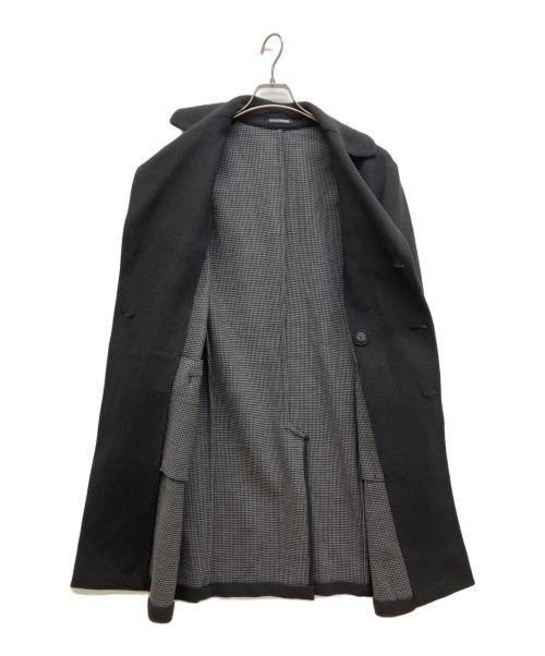 EMPORIO ARMANI（エンポリオ アルマーニ）EMPORIO ARMANI (エンポリオ アルマーニ) ウールチェスターコート ブラック サイズ:1の古着・服飾アイテム