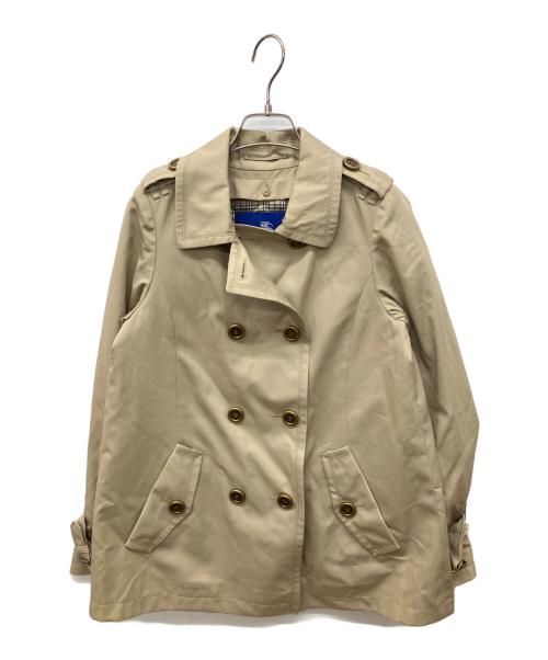 BURBERRY BLUE LABEL（バーバリー ブルー レーベル）BURBERRY BLUE LABEL (バーバリー ブルー レーベル) ショートトレンチコート ベージュ サイズ:36の古着・服飾アイテム