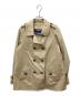 BURBERRY BLUE LABEL（バーバリー ブルー レーベル）の古着「ショートトレンチコート」｜ベージュ