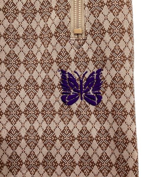 Needles（ニードルズ）Needles (ニードルズ) 総柄トラックパンツ　ペイズリートラックパンツJ0220 ブラウン サイズ:Lの古着・服飾アイテム