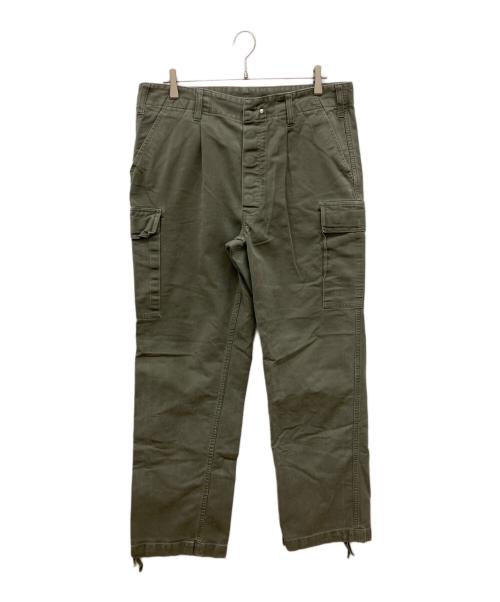 German Army（ドイツ軍）German Army (ドイツ軍) LEO KOHLER GMBH ミリタリーパンツ　デニムパンツ カーキ サイズ:52の古着・服飾アイテム