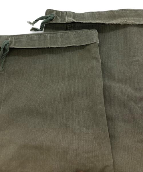 German Army（ドイツ軍）German Army (ドイツ軍) LEO KOHLER GMBH ミリタリーパンツ　デニムパンツ カーキ サイズ:52の古着・服飾アイテム