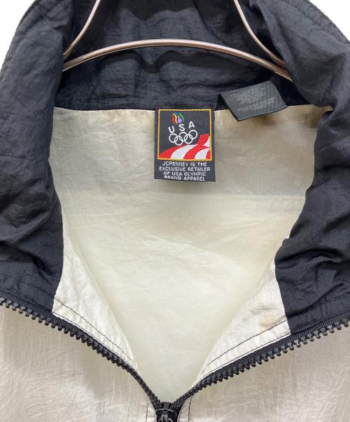 OLYMPIC（オリムピック）OLYMPIC (オリムピック) ナイロンジャケット ブルー×ブラック サイズ:Ｍの古着・服飾アイテム