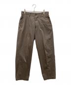 STEVEN ALANスティーブンアラン）の古着「TC/BIO LIGHT BAGGY TAPERED PANTS/ライトバギーテーパードパンツパンツ」｜ブラウン