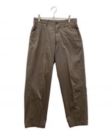 STEVEN ALAN（スティーブンアラン）の古着「TC/BIO LIGHT BAGGY TAPERED PANTS/ライトバギーテーパードパンツパンツ」｜ブラウン