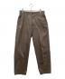 STEVEN ALAN（スティーブンアラン）の古着「TC/BIO LIGHT BAGGY TAPERED PANTS/ライトバギーテーパードパンツパンツ」｜ブラウン