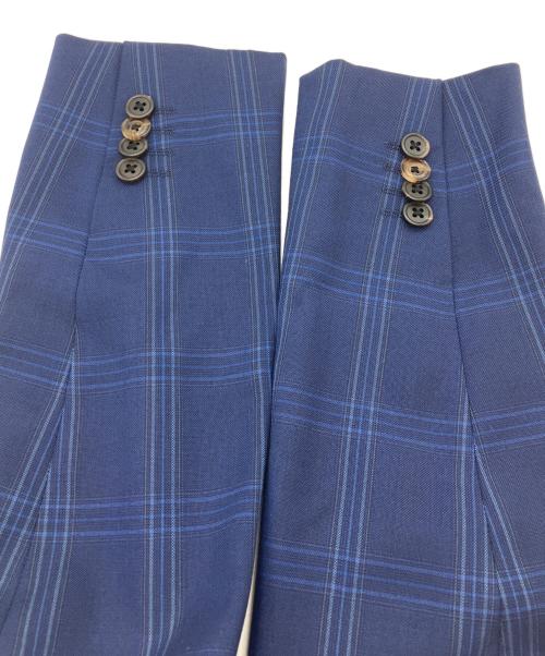 PAUL SMITH（ポールスミス）PAUL SMITH (ポールスミス) ウィンドウペン 3ピースセットアップスーツ ブルー サイズ:Sの古着・服飾アイテム