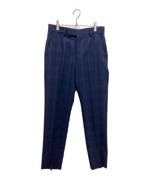 PAUL SMITH（ポールスミス）PAUL SMITH (ポールスミス) ウィンドウペン 3ピースセットアップスーツ ブルー サイズ:Sの古着・服飾アイテム