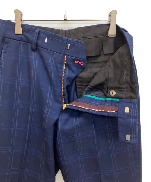PAUL SMITH（ポールスミス）PAUL SMITH (ポールスミス) ウィンドウペン 3ピースセットアップスーツ ブルー サイズ:Sの古着・服飾アイテム
