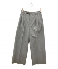 FRAMeWORK（フレームワーク）の古着「ウォッシャブルTWタックワイドパンツ」｜グレー