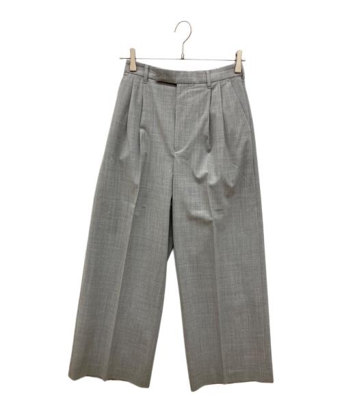 FRAMeWORK（フレームワーク）FRAMeWORK (フレームワーク) ウォッシャブルTWタックワイドパンツ グレー サイズ:36の古着・服飾アイテム