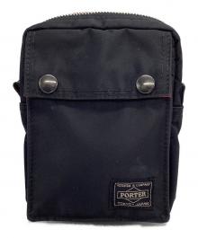 PORTER（ポーター）の古着「エルファインショルダーバッグ」｜ブラック